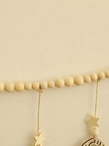 1 món đồ trang trí treo tường hình trăng khuyết bằng gỗ đính hạt, phong cách Boho trang trí nhà cửa cho phòng khách và phòng ngủ, tranh treo tường hình chu kỳ mặt trăng huyền bí, nghệ thuật trang trí tường hình ngôi sao và mặt trăng tua rua phong cách Bohemian. - Nhiều màu - Xem 7