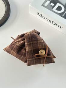 1个复古优雅格纹三角发夹，马尾辫盘发配饰，适合各种造型、海滩度假、日常佩戴，波西米亚风时尚发饰，优雅发夹，时尚发饰，女士发饰 - 彩色 - 查看 13