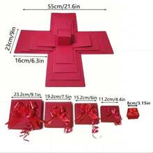 DIY Surprise Explosion Gift Box Birthday Gift Box Surprise Explosion Box Candy Wedding Birthday Surprise Box For Birthdays Valentine's Weddings - Multicolor - View 4