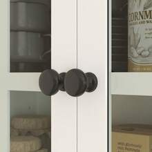 HOMCOM Kitchen Cabinet With Glass Doors, 2 Drawers, Dish Cabinet, Dining Room Cabinet, Wood, 68 X 39.5 X 170, White - 1 - View 7