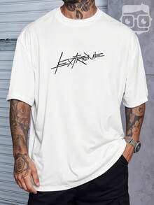 Oversized Streetwear T-Shirt Graffiti Sports Car 3259 VEST NERD - 白色 - 查看 2