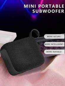 Bocina Portátil Inalámbrica Bluetooth Sonido Estéreo Alta Calidad Batería Recargable USB Tarjeta TF Resistente Compacta Ligera - Negro - Ver 5