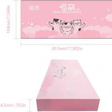 Mofii Skyscraper Cat Wireless Keyboard And Mouse Set, Colorful Cute Design For Girls, Compatible With PC And Laptop - Pink Mixed Color - View 7