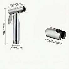 1pc 304 Stainless Steel Bidet Sprayer, Toilet Flushing Spray Nozzle