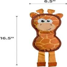 Outward Hound Fire Biterz Giraffe Firehose Plush Dog Toy, Brown, Medium - MàuA - Xem 6