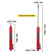 Hydraulic Long Ram Jack, 3 Tons/6600 Lbs Capacity, With Single Piston Pump And Clevis Base, Manual Cherry Picker With Handle, For Garage/Shop Cranes, Engine Lift Hoist, Red - 3 Tons Red - View 10