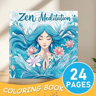 GDTME 24-Page Plant Themed Coloring Book: Includes Sunflower, Rose And Other Beautiful Floral Patterns, 120g Thick High-Quality Paper, Stress Relief For Adults And Children, Ideal Christmas Stocking Stuffer, New Year Gift, Back To School Gift, Home Decor, 7.9"X7.9"