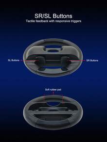 2pcs Switch OLED/Switch Controller Racing Wheel + 2pcs Grip Covers Set, Anti-Slip, Anti-Sweat, Anti-Drop, Anti-Scratch, Enhance Gaming Experience, Simulate Real Racing - Multicolor - View 5