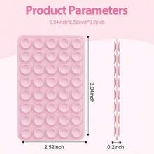 1pc Dual-Sided Silicone Suction Cup Phone Holder, Compatible With Iphone And Android, Adjustable Angle And Compact Design, Ideal For Makeup, Dance, Fitness, Yoga, Shower, Watching Shows, Perfect For Videos And Selfies, Great Gift For Friends And Birthday - Multicolor - View 16