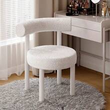 Sillón Minimalista Moderno Individual - Reclinable Manual en /Beige con Cojín Acolchado y Respaldo Tipo, Asiento Acogedor para Uso Exterior / Sala de Estar, Dormitorio, Balcón - Blanco - Ver 5