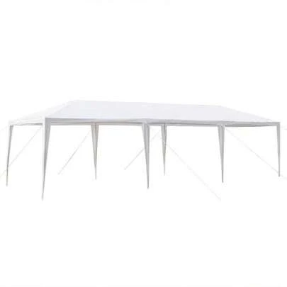 10'x30' Outdoor Canopy Tent Party Wedding Tent Pavilion Waterproof White