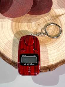 Portable Keychain Electronic Counter, Hundred Reminder With Light, LED Light Wooden Grain Counter, Convenient To Use, Suitable For Prayer Counting, Warehouse Counting, People Counting, Etc. - Multicolor - View 13
