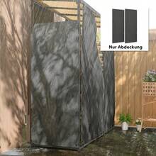 Outsunny 2-Piece Log Rack Cover Set, 148 X 62, Waterproof 600D Oxford Cloth, Protective Log Rack Cover For 62-66T X 185H Log Racks, Black - 1 - View 7