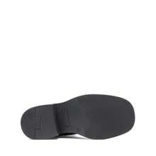 Women's Mid-Calf Combat Motorcycle Boots, Side Zipper Classic Chunky Heel, Lace-Up, Holiday Commuting Winter Shoes - màu đen - Xem 7