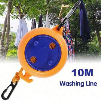 Multifunktionellt utomhusresecamping halkfritt rep, osynligt infällbart klädstreck, camping-/vandringstillbehör, rolig pryl för camping, resor, vandring