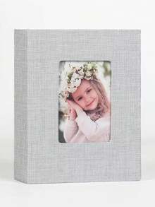 4x6英寸亚麻封面相册，可容纳多达100张4R照片，适合家庭聚会、婚礼、旅行、宝宝和节日照片。 - 彩色 - 查看 15