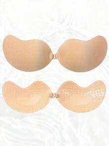 2/1pc Invisible Strapless Adhesive Bras: Sexy Silicone Breast Stickers For Women, Suitable For Suspender Dresses, Wedding Dresses. Gather Small Breasts To Show Big Breasts. Invisible Mango Cup Breast Stickers Underwear - Multicolor - View 16