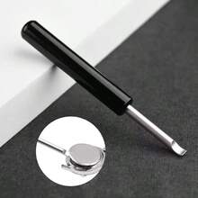 1pc Watch Back Cover Opener Tool, Alloy Repair Tool Lever, No Assembly Required, Watch Maintenance And Case Removal Tool - Suitable For Watch Enthusiasts And Professionals - Silver - View 2