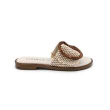 Carmela Sandales plates pour femmes - Beige - Voir 1