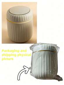 1pc Mini Cute Desktop Trash Can With Lid Bedroom Office Mini Waste Bin Kitchen Bathroom Home Household SuppliesMini Desktop Trash Can Press Type Desktop Garbage Bin For Living Room Car Bedroom Dining Room Desktop Trash Can - Multicolor - View 9