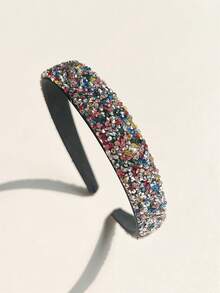 2pcs Rhinestone Headbands For Women, Minimalist Wide-Banded Non-Slip Hair Accessories, Elegant & Versatile For Daily Use, Hair Band, Hair Hoop