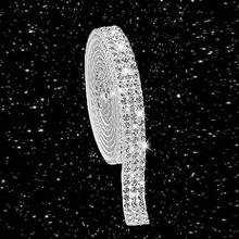 1yard Automotive Diamond Inlaid Decorative Strip DIY 1pc For Women For Gift - White - View 9