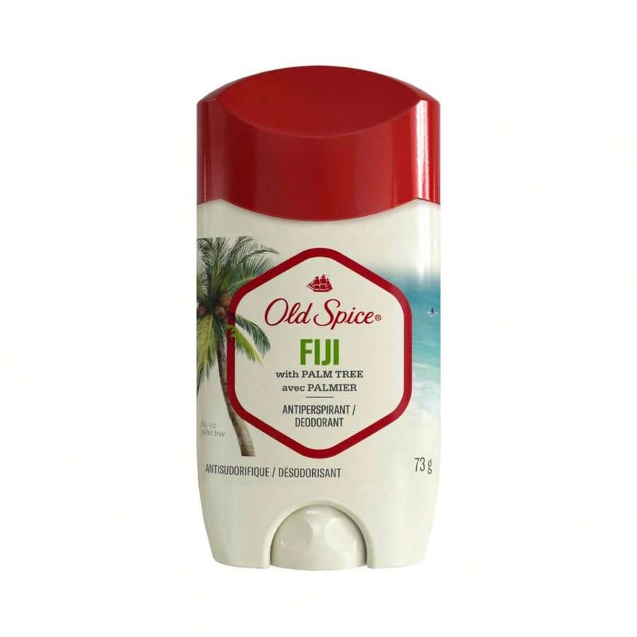 Old Spice Fiji Palm 男士腋下止汗膏 1 瓶 73g,清新熱帶椰子花香,48 小時汗水與異味控制,不含鋁,不留白漬,固體腋下止汗膏,適合日常運動 - 斐濟棕櫚樹香型止汗香體劑73g - 查看 1