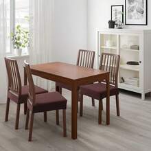 2-Piece Stretch Jacquard Waterproof Chair Cover Set, Removable And Washable, Bohemian Style, Made Of Polyester And Spandex Stretch Fabric, Suitable For Restaurants, Kitchens, Wedding Parties, And Home Décor. - Brown - View 2