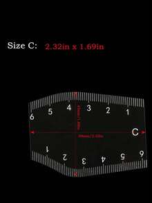 5pcs Eyebrow Template Set, Eyebrow Micro-Sculpting Design Ruler, Transparent Pvc Eyebrow Shaping Ruler, Eyebrow Measuring Tool - Multicolor - View 6