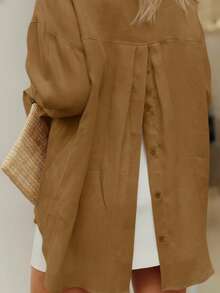 New Fall Fashion Clothes For Plus Size Women Tops Long Sleeve Button Down Shirt Dressy Tops And Blouses