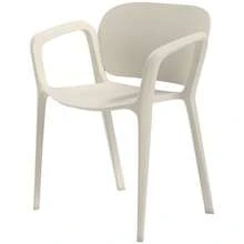 Outsunny Set Of 4 Garden Chairs, Weatherproof Plastic Garden Chairs, Stackable Chairs With Armrests And Backrest, Load Capacity Up To 120 Kg, On-Site - 1 - View 1