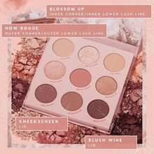 ColourPop Blush Crush Eyeshadow Palette - Brown, Gold &Amp; Pink Shadow Palette With Metallic And Matte Finishes - High-Pigment Eye Makeup With A Long-Wearing Formula (0.3 Oz) - ColorF - 查看 3