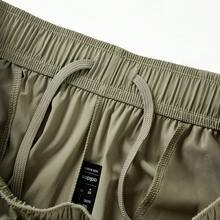 Quần thể thao chạy bộ thường ngày mỏng rút dây Adidas dành cho nữ xuân/hè - Màu xanh Ô liu - Xem 8