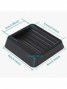 4Pcs Rotating Chair Roller Universal Wheel Fixing Pad Pulley Fixing Device Wheel Fixing Foot Pad - Multicolor - View 2