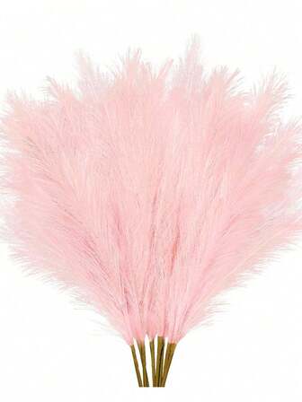 1/10pcs/20pcs- Artificial Reeds 55cm/21.65in High Fake Pampas Grass Tree Twig Plant For Floor Vase Filling, Perfect For Home Kitchen Bohemia Style Decor, Room And Wedding/Party Decorations, Valentine's Day Decoration(Pink),Fake Plants,Fall Decor,Room,Desk,Garden Decor,Room Decoration Stuff, Valentine Day, Gift Gifts Birthday Graduation,Fall Decor,Autumn Home Decor