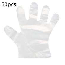 50只/100只装，一次性塑料手套，适用于烹饪和清洁，透明防水防油，防滑防污，适用于家庭、厨房、餐厅、餐饮和户外小吃等场合，可用于用餐、烧烤、清洁等——食品安全，多用途手套 - 彩色 - 查看 12