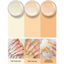 LIMEGIRL 3件套超硬亚克力美甲粉 - 4盎司/120克 专业亚克力美甲粉，大容量，适用于亚克力美甲、3D法式美甲、美甲延长和雕刻，裸色、米色 - 彩色 - 查看 3