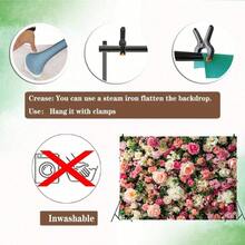 Valentine's Day Romantic Floral Wall Backdrop Perfect For Indoor/Outdoor Weddings, Proposals, Birthdays, Maternity Shoots, Holiday Parties Decorative Photography Banner Vinyl