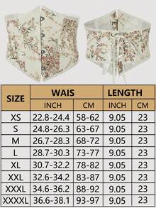 1件涤纶花卉刺绣腰带，波西米亚风可爱花卉束腰带，女士款 - 米色 - 查看 9