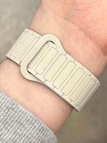 一套双色磁扣硅胶表带 + 表壳,兼容 表带 46mm 38mm 40mm 41mm 42mm 44mm 45mm 49mm,可爱糖果色腕带,带保护套,兼容 Series 11 10 9 8 7 6 5 SE Ultra 2 - 淺藍色 - 查看 7