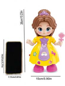 1pc Children's Electric Singing & Dancing Princess Music Light-Up Toy, Random Color - MultiWarna - View 10