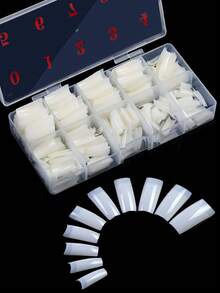 500pcs/Box Natural Transparent Ballet Shaped French Manicure Artificial Nail Tips - Multicolor - View 6