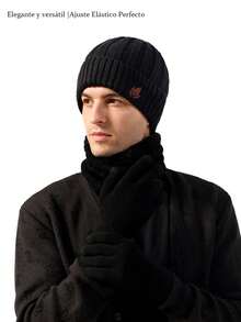 Men Hat Set - Black - View 2