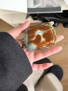 Ins Style Simple Blue & Brown Gradient 4/ Pro 3/ 2 Wireless Bluetooth Earphone Soft Protective Case, Suitable For Women - Multicolor - View 3