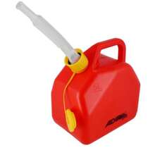 BIDÓN PARA GASOLINA 5 L ADIR 15714 • CON BOQUILLA ANTIDERRAME • RESISTENTE - Rojo - Ver 2