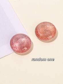 1件天然鸽血红/浅草莓石英蝴蝶/玫瑰花/狐狸/熊形吊坠，疗愈水晶，带来情感祝福和正能量，适合DIY珠宝制作、手链、项链和其他艺术饰品 - 彩色 - 查看 19