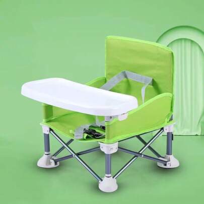 Trona infantil, silla infantil de camping, silla infantil plegable y portátil para exteriores, silla de playa multifuncional, silla de camping, silla de comedor, ahorra espacio.