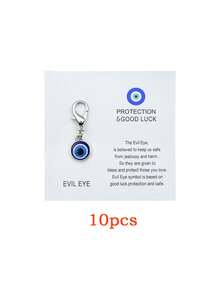 Móc khóa hình mắt quỷ unisex - Bùa may mắn, Thiệp nhắn nhủ độc đáo, Thích hợp cho sinh nhật, đám cưới, Ngày Valentine, lễ tốt nghiệp, trường học, phụ kiện xe hơi, Dây đeo kiểu Gothic Y2K dễ thương, Phụ kiện túi xách - Nhiều màu - Xem 17