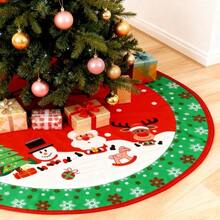 Falda para Arbol De Navidad Falda De Árbol De 122 CM Se Puede Utilizar para Decoración Navideña o De Fiesta Navidad Tapete Decoración De Se Puede Utilizar En Interiores y Exteriores - Verde122CM - Ver 1