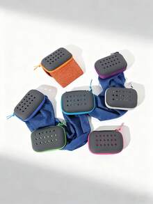 1pc/Multi-Color Quick Drying Cooling Towel, Soft Breathable Cold Sweat Absorbing Cooling Towel With Storage Box For Sports, Running, Yoga, Fitness Club, Golf - Multicolor - View 6